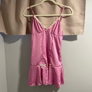 Dolls kill small pink slip dress